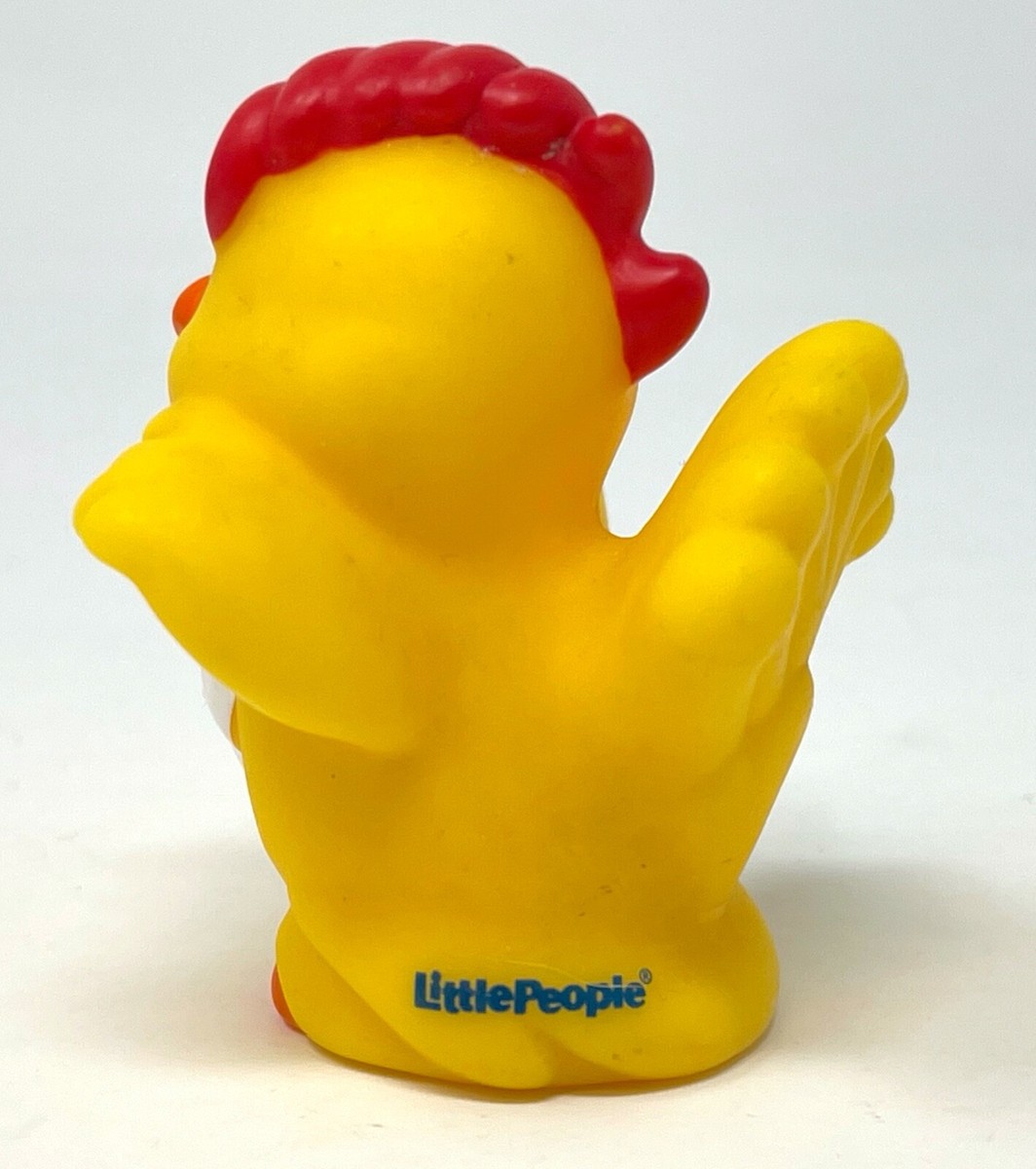 Little People 2001 yellow CHICKEN Fisher Price zoo farm Noah's Ark
