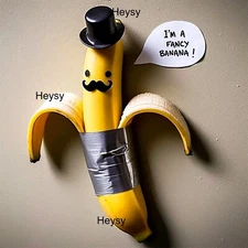 Digital Image Stuck Banana Picture Photo Wallpaper Background Desktop AI Art