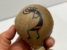 Vintage Maracas Natural Leather Walnut Rumba Shakers