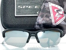 NEW Oakley SPEED JACKET Matte BLACK POLARIZED Galaxy CHROME Sunglass 9228