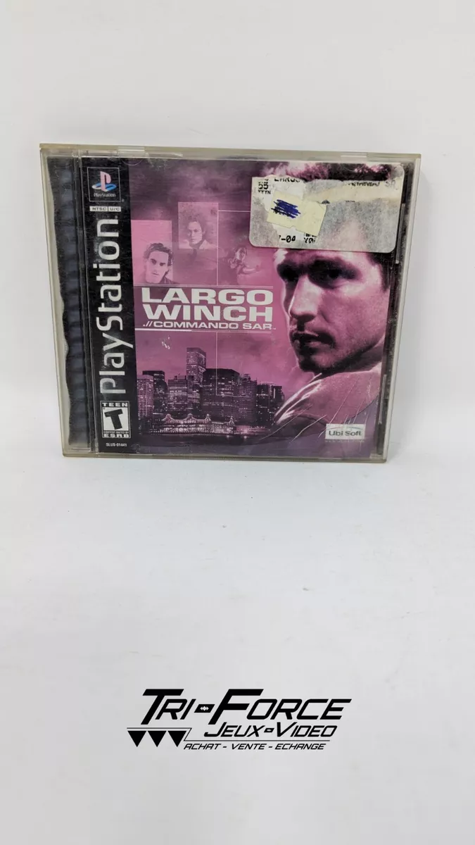Largo Winch Commando Sar Sony Playstation 1 PS1 CIB Complete