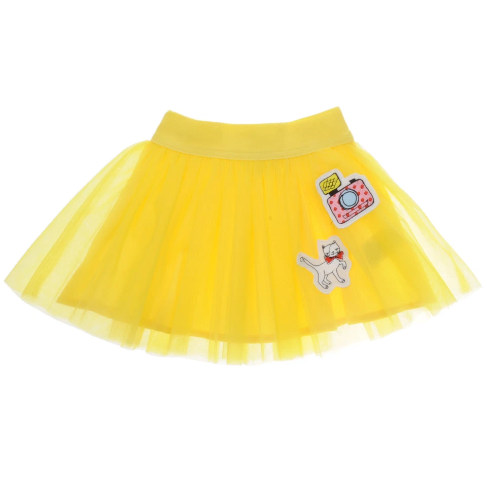 PANCO Yellow Tutu Skirt for Girls Layered Tutu Skirt | 2 3 4 5 6 7 Years |