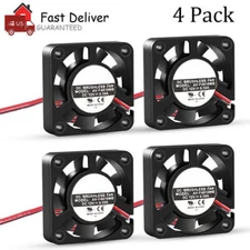 4PCS DC12V Cooling Computer Case Fan 4010 40x40x10mm PC 3D Printer 2Pin US Stock