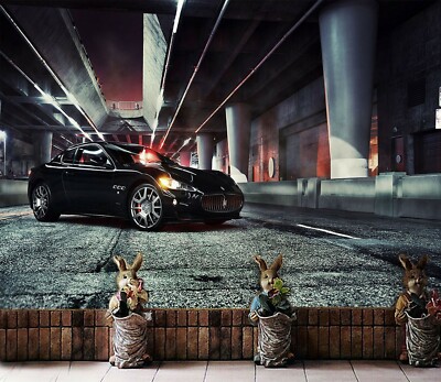 3D Factory Car O33404 Transport Wallpaper Mural Self-adhesive Removable Fay