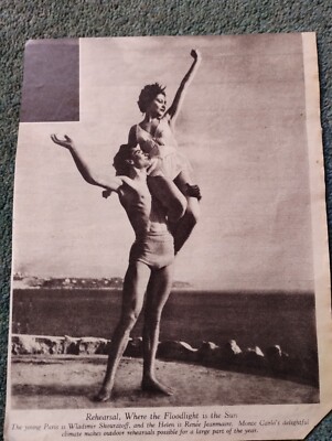 Sk86 Ephemera 1946 Picture Wladimir Skoutaroff Renee Jeanmaire Ballet 