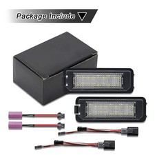 2x für VW Golf 4, 5, 6, 7 Limo + Cabrio 7401 LED Kennzeichenbeleuchtung