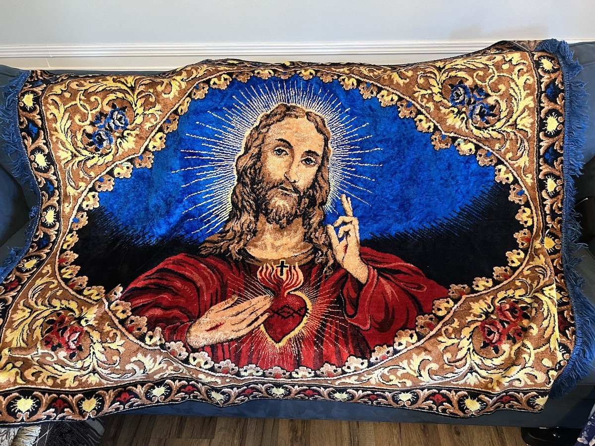 Painting Wall Tapestry Catholic Tapestry Vintage Catholic Sacred