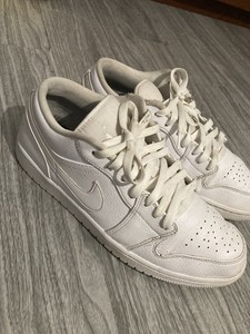 jordan one low white