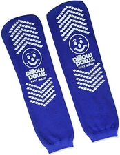 Slip Resistant Single Print XXXL Bariatric Size Socks Royal Blue Color 12 Pairs