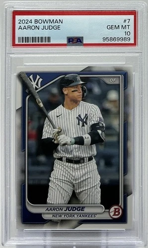Aaron Judge PSA 10 - 2024 Bowman - Pinstripe Legend, All Rise, Yankees Captain