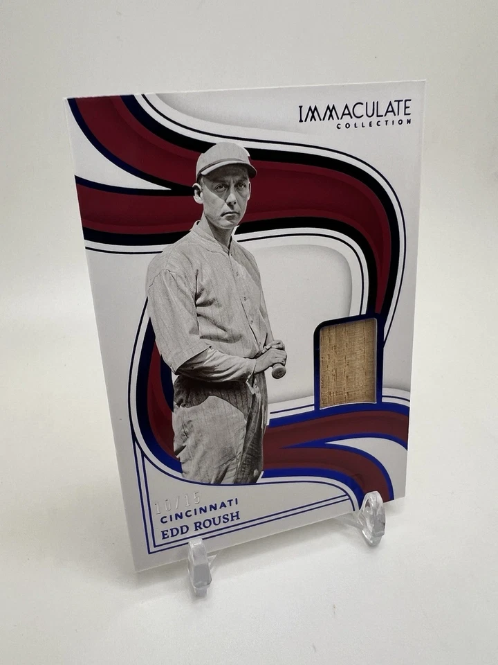 2023 Immaculate Edd Roush /15 Legends Materials Bat Relic #LM-ER Cincinnati Reds - Image 2 of 4