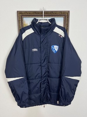 Vintage 2000's Umbro VfL Bochum Football Bomber Padded Jacket Blue Mens Size M