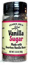 Trader Joe&rsquo;s 3.53oz VANILLA SUGAR Shaker Made with Bourbon Vanilla Beans BB 9/28