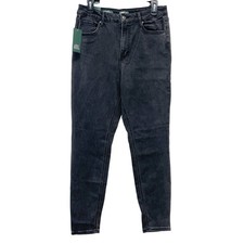 Wild Fable Women's High-Rise Skinny Denim Jeans Black Wash Size 12