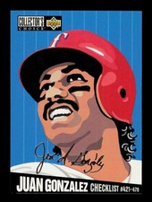 1994 Collector's Choice #323 Juan Gonzalez Silver Signature Texas Rangers