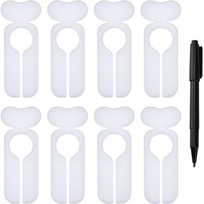 WILLBOND 20 Pack Closet Dividers for Hanging Clothes 13.3 Cm X 5.5