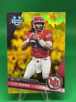 2023 Bowman Chrome U Cam Rising RC Gold Ice #/75 Utah Utes #198