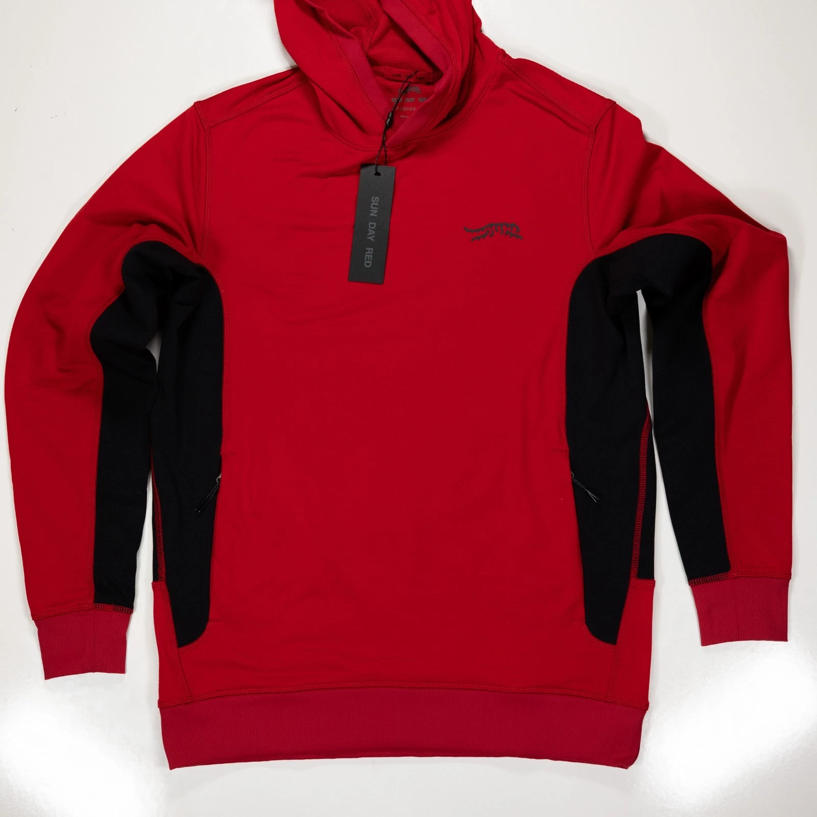 Sun Day Red TWP Gridline Hoodie Medium Legacy Red NWT