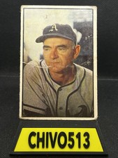 1953 Bowman Color Wally Moses # 95 - Athletics