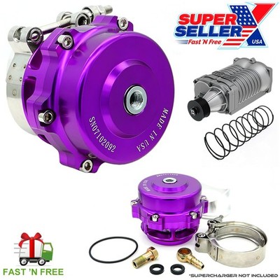 BV50 PURPLE Blow off Valve BOV 50mm + 2 PSI Supercharger Spring fits Tial Flange