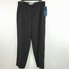 Garfield & Marks 14P Black Pin Dot Pleated High Rise Straight Claudia Trousers