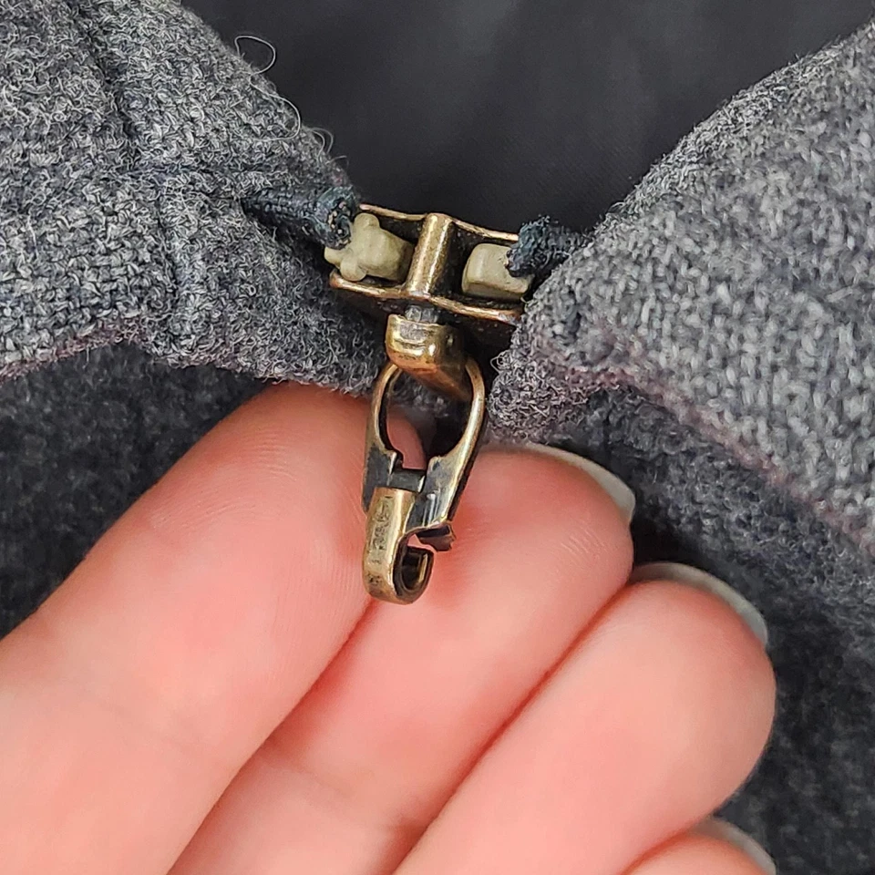 Pendleton Jacket Mens 2XL Gray Wool Thinsulate Vintage USA Bomber Harrington - Image 3 of 4