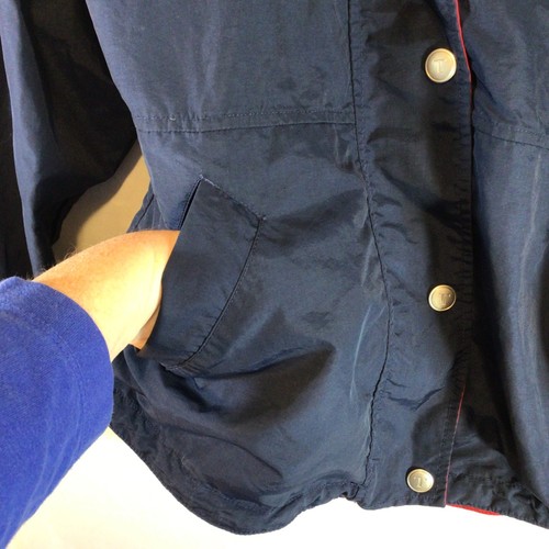 Vintage Tommy Hilfiger Size Medium Windbreaker Jacket Navy Spellout 90’s Y2K by Tommy Hilfiger, Size M, $40 - Photo 6