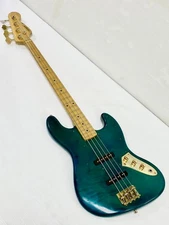 Navigator (ESP) Custom Jazz Bass Flame Maple Body Duncan SJB-3 1980s 4.87kg