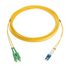 16.4Ft Single-Mode Duplex Fiber Optic Patch Cable LSZH LC/UPC to SC/APC