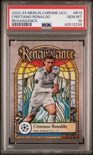 2022-23 Topps Merlin UEFA Club Competitions Renaissance Cristiano Ronaldo PSA 10