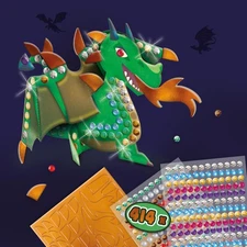SES Creative 14296 Metallic Dragons - Creative Craft Kit for Kids Aged 5+ - Buil
