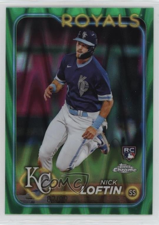2024 Topps Chrome Green RayWave Refractor 82/99 Nick Loftin #183 1i5d