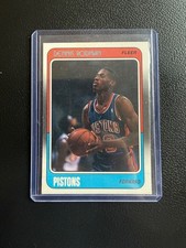 1988-89 Fleer Dennis Rodman #43 Rookie Card RC Detroit Pistons Chicago Bulls. rookie card picture