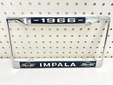 1966 Chevy Impala Gm Vintage Front Or Rear License Plate Holder Retainer Frame 1966 Chevy Impala Gm Vintage Front Or Rear License Plate Holder Retainer Frame