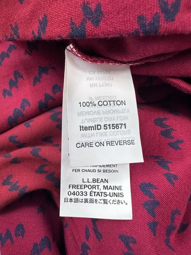 L.L. Bean Intrick Turtleneck Shirt Womens XL Tall Cranberry Long Sleeve NEW - Picture 9 of 9
