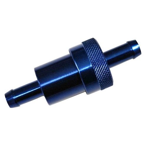 Blue Billet Aluminum 3/8" Fuel Gas Filters Re-Usable Washable Cleanable Element - Afbeelding 2 van 4