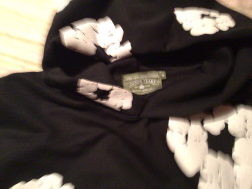 Denim Tears Black Cotton Wreath Sweatshirt Hoodie *Authentic* Size Medium - Picture 3 of 3