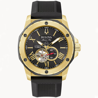 Bulova Series A 98A272 Men's Marine Star Automatic Stainless Steel Watch 44 mm