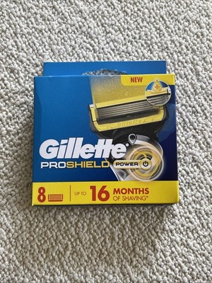 Gillette ProShield Power Rasierklingen 8er Pack Original Herren Nachfüllpack UK