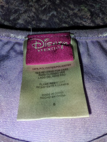 Vintage Y2K Disney Princess Girls Snow White Long sleeve Purple Night Gown Sz 6 - Picture 3 of 4
