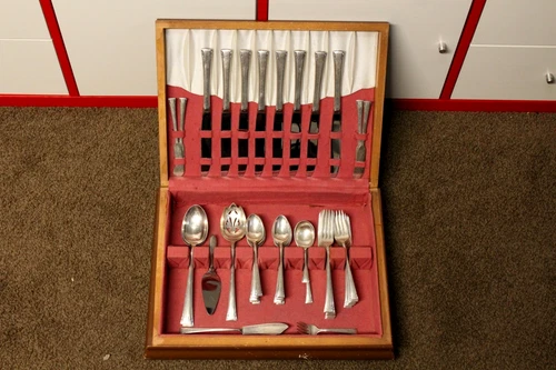 International Sterling Silver Serenity Flatware Set of 51, Spoon, Fork, Knife...