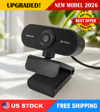 1080P Full HD USB Webcam for PC Desktop,Laptop Web Camera with Microphone