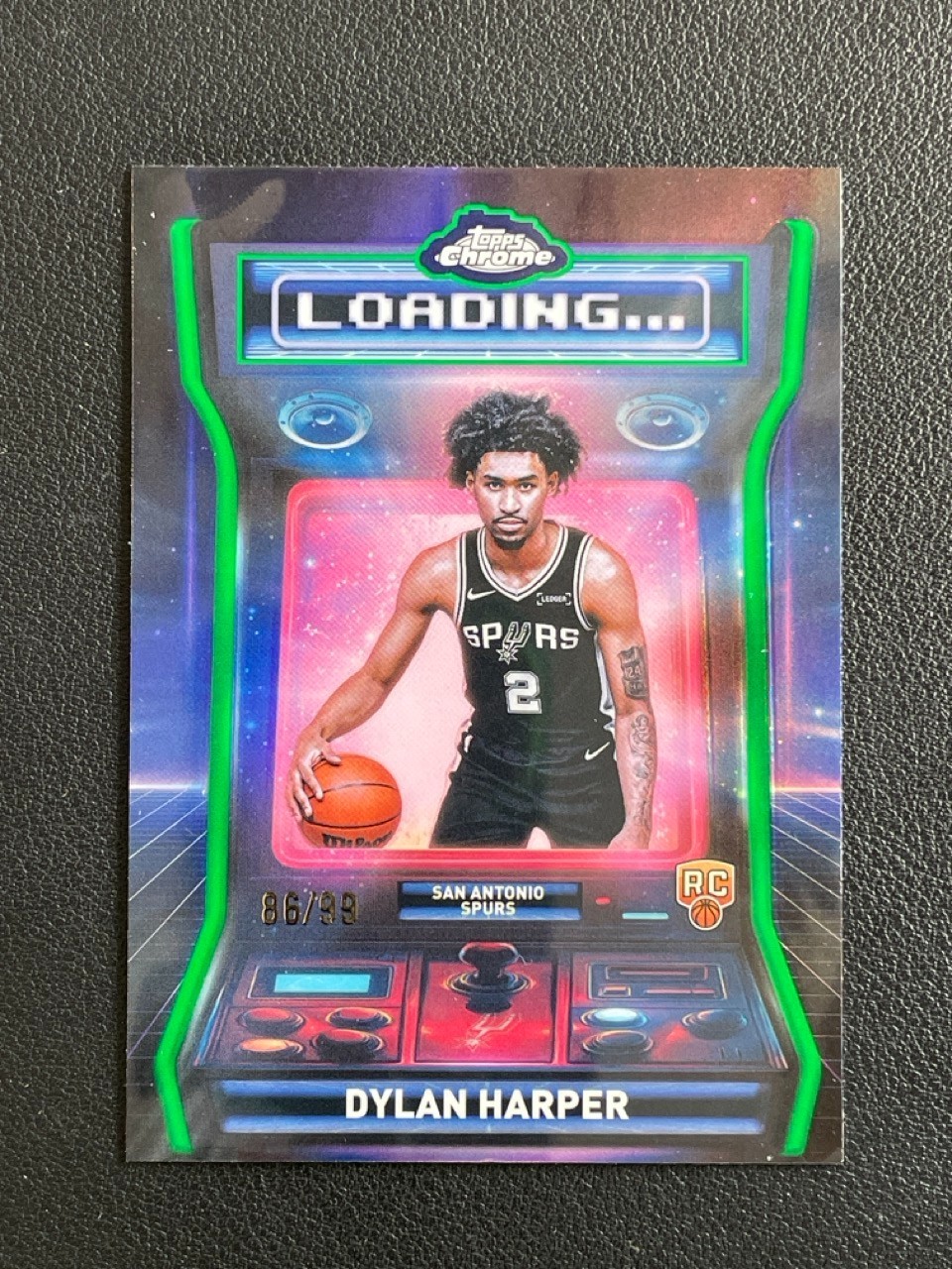 Dylan Harper 2025-26 Topps Chrome Basketball RC Loading Green 86/99 #LD-12