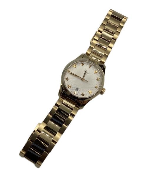 GUCCI G-Timeless Quartz Gold Men's Women's Watch Used 2.5cm Dial thumbnail 4