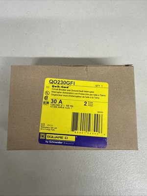 #ad SQUARE D QO230GFI QO230GFIC Circuit Breaker 2 POLE 30 AMP GFCI $54.99