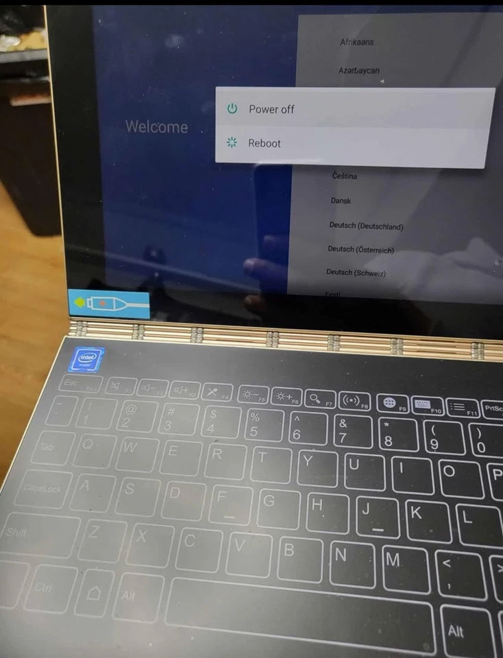 Lenovo Yoga Book 10.1" Android Tablet 2-1 Tablet 4GB RAM, 64GB, Champagne Gold  - Image 2 of 4