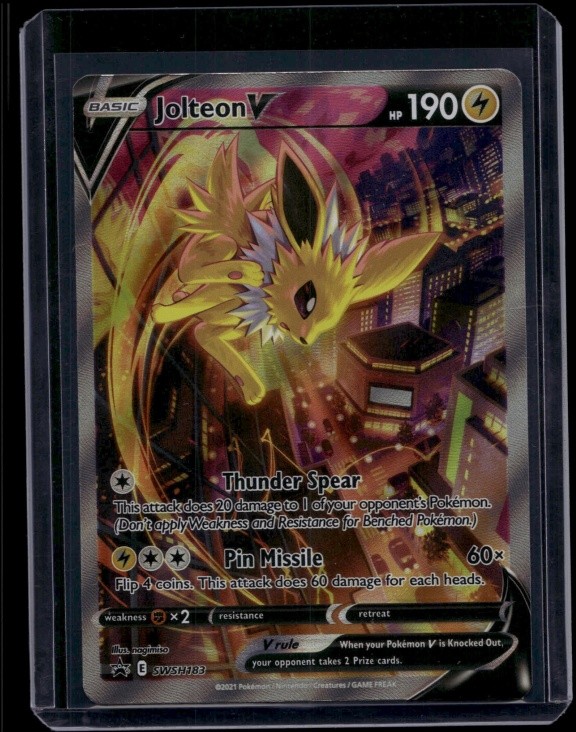 Pokemon TCG Jolteon V SWSH183 Sword & Shield Promo NM