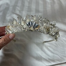 Elegant Silver and Pearl Tiara
