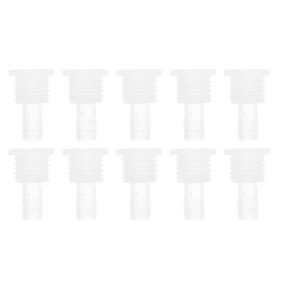 10pcs Barbetta Fitting 5/16'' M16 Male Clear PP