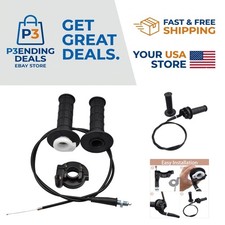 Complete Twist Throttle Grips Cable Set - Compatible with 50cc-250cc Bikes